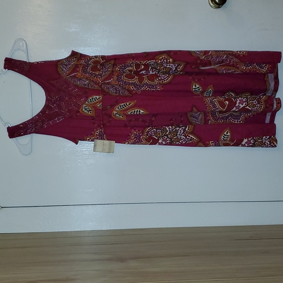 Preorder rust Sonoma dress with floral embellishments